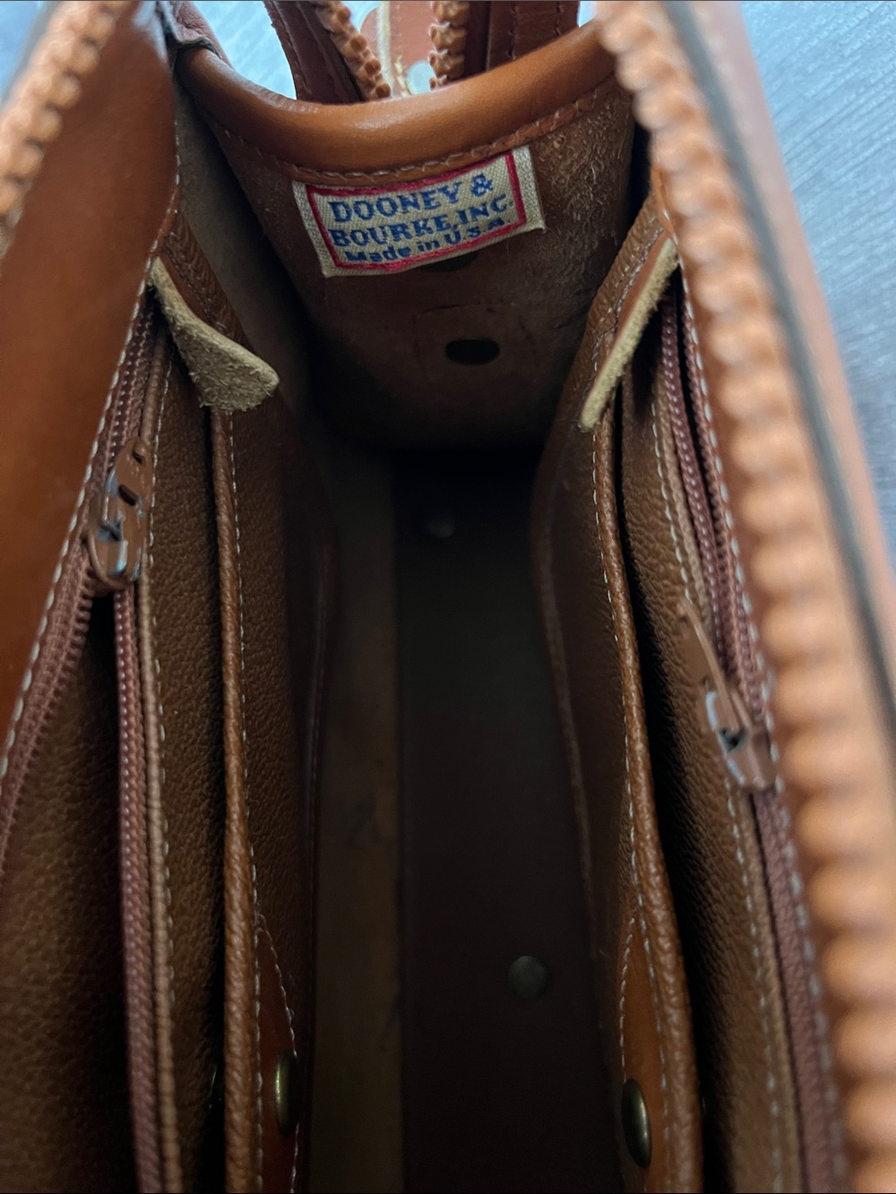 Dooney & Bourke Chestnut Brown Pebbled Leather Crossbody - Picture 3 of 8